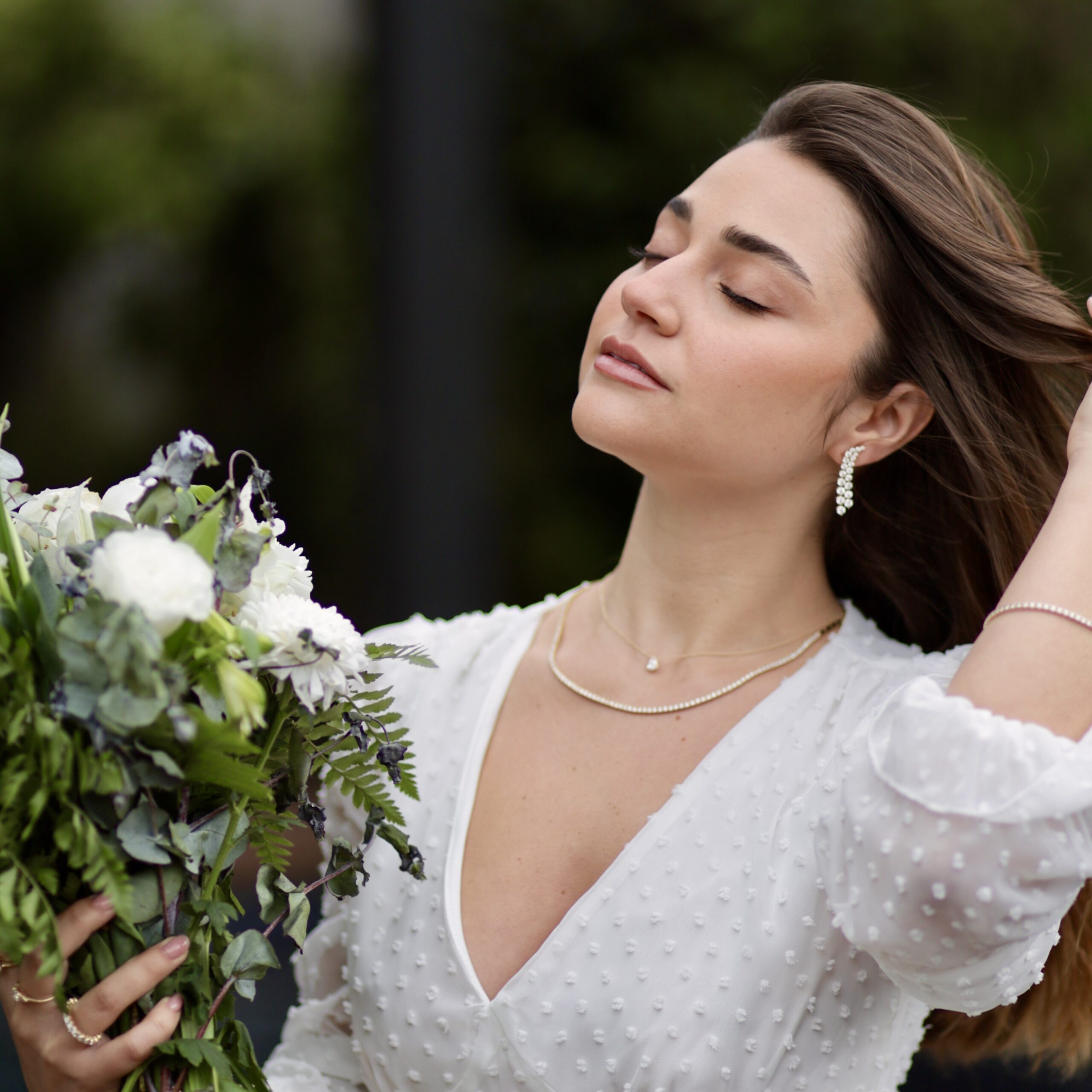 עגילי SPECIAL X מזהב צהוב עם יהלומים