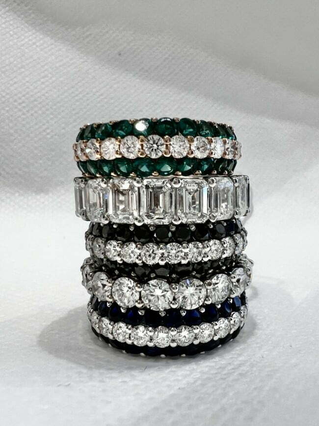 טבעות עם יהלומי מעבדה