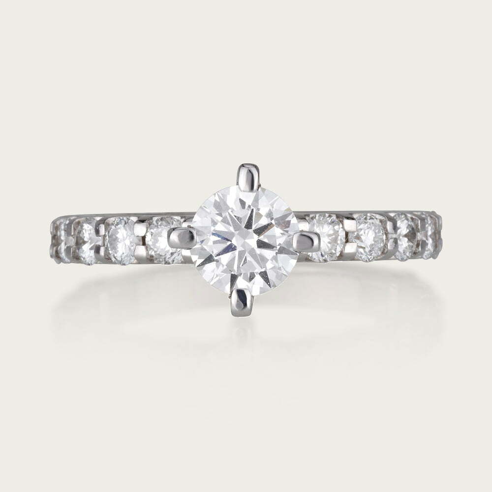 טבעת אירוסין יהלומי מעבדה