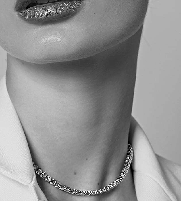 שרשרת עם יהלומי מעבדה