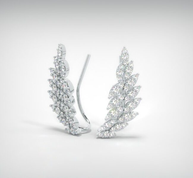 עגיל ANGEL זהב לבן