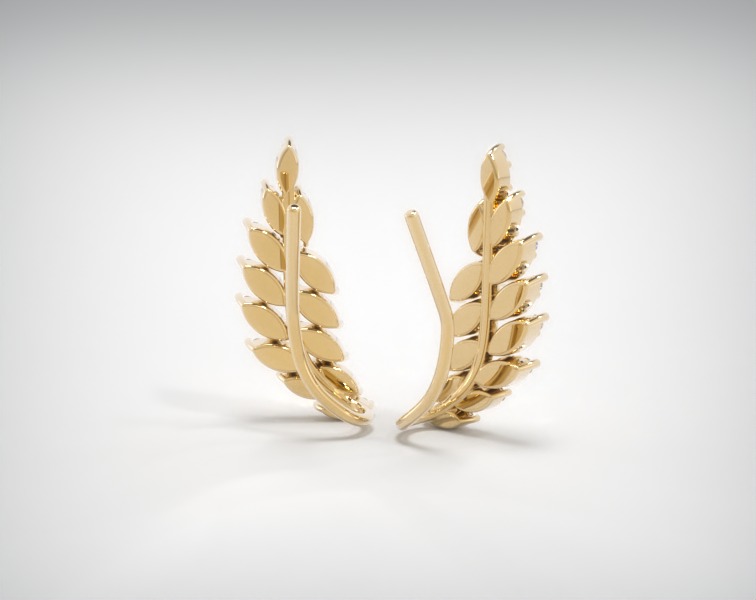 עגיל ANGEL זהב לבן