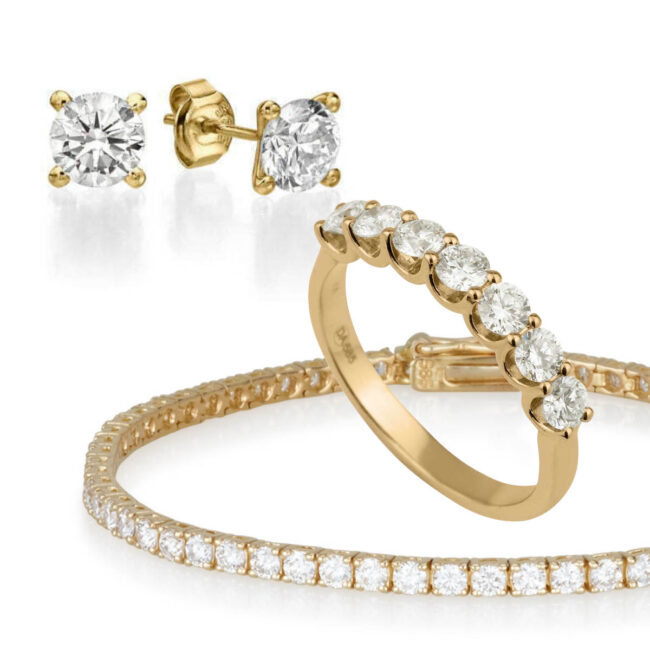 סט תכשיטי יהלומים לחינה לכלה