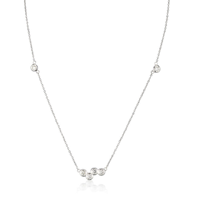 שרשרת בבלס זהב לבן