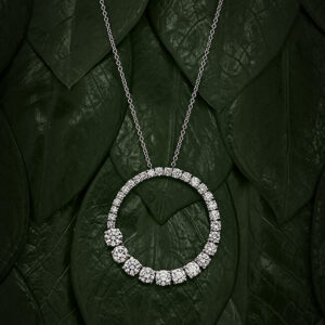 שרשרת זהב לבן עם יהלום