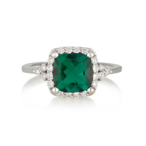 טבעות עם אבן אמרלד ירוקה